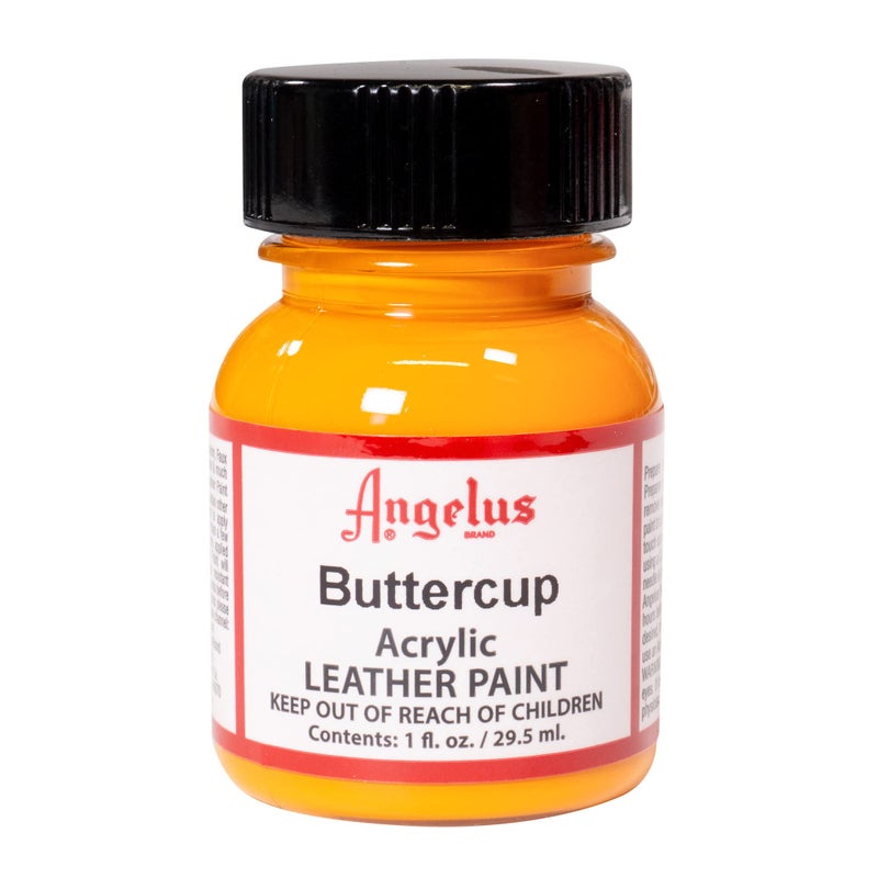 Angelus Acrylic Leather Paint, 1 Fl Oz (Pack of 1), Buttercup - Image 1